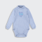 Боди гольф детский Bembi Best KID ever 9 - 24 мес Интерлок Голубой меланж БД107