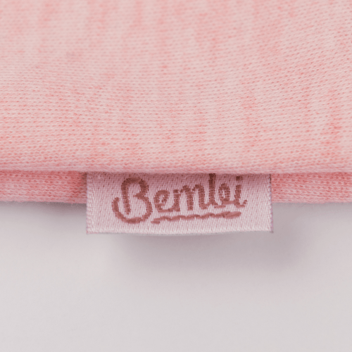 Боди гольф детский Bembi Цветы 9 - 24 мес Интерлок Розовый меланж БД107