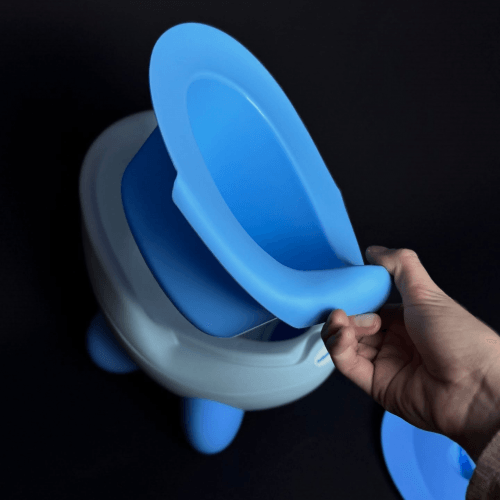 Горшок детский с антискользящими ножками Babyhood Кью Кью Голубой BH-105LB