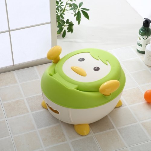 Горшок детский с антискользящими ножками Babyhood Пингвин Зеленый BH-113G