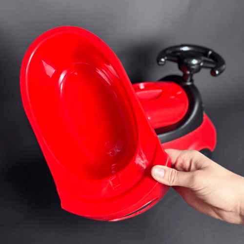 Горшок детский с антискользящими ножками Babyhood Автомобиль Красный BH-116R