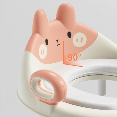 Детская накладка на унитаз Babyhood Зайчик Светло-розовый/Персиковый BH-134LP