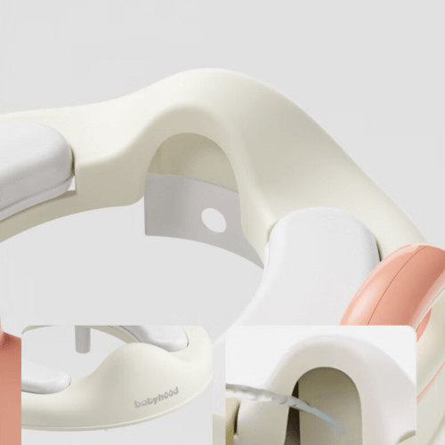 Детская накладка на унитаз Babyhood Зайчик Светло-розовый/Персиковый BH-134LP