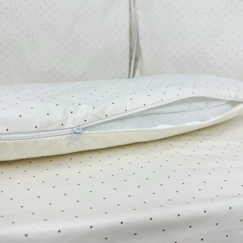 Бортики в кроватку Oh My Kids Dots Ранфорс Молочный БПЛ-134-Х