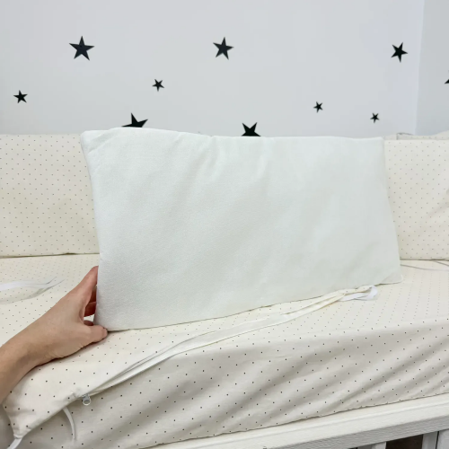 Бортики в кроватку Oh My Kids Dots Ранфорс Молочный БПЛ-134-Х