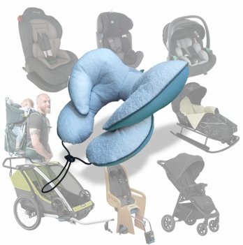 Подушка в коляску и автокресло Ontario Baby Baby Travel Premium Pillow Голубой ART-0000654