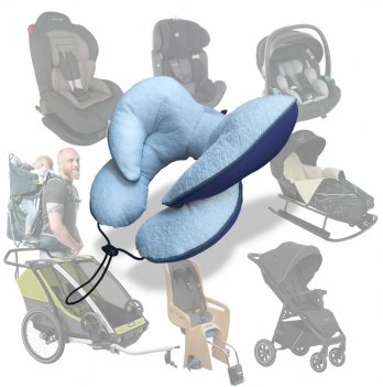 Подушка в коляску и автокресло Ontario Baby Baby Travel Premium Pillow Синий ART-0000656