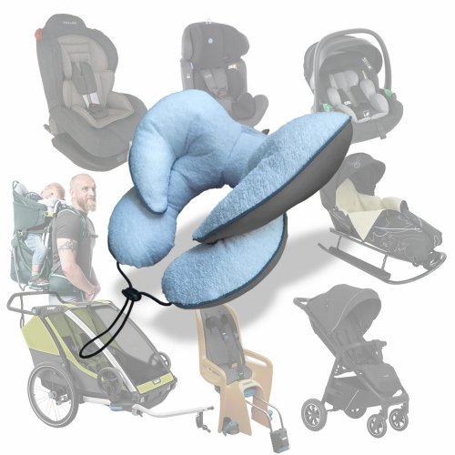 Подушка в коляску и автокресло Ontario Baby Baby Travel Premium Pillow Серый ART-0000657