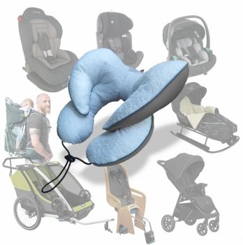 Подушка в коляску и автокресло Ontario Baby Baby Travel Premium Pillow Серый ART-0000657