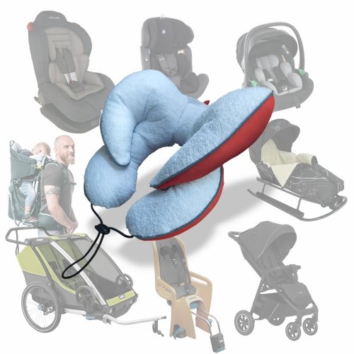 Подушка в коляску и автокресло Ontario Baby Baby Travel Premium Pillow Красный ART-0000649