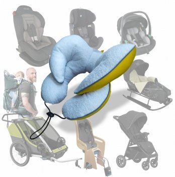 Подушка в коляску и автокресло Ontario Baby Baby Travel Premium Pillow Желтый ART-0000652