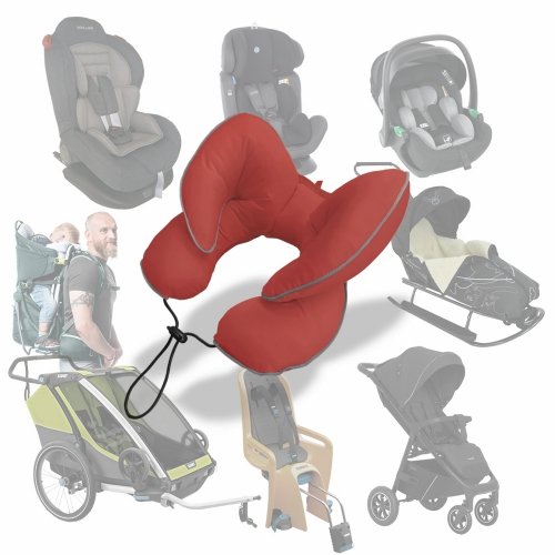 Подушка в коляску и автокресло Ontario Baby Baby Travel Classic Pillow Красный ART-0000638