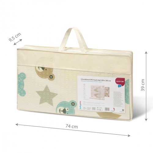 Развивающий коврик для детей двусторонний BabyOno 150x200 см 1576