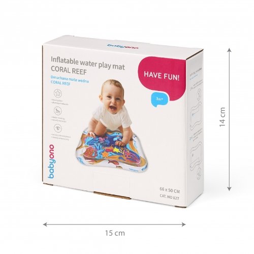 Развивающий водный коврик для детей BabyOno Коралловые рифы 66x50 см 827