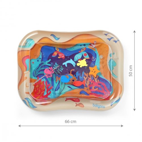 Развивающий водный коврик для детей BabyOno Коралловые рифы 66x50 см 827
