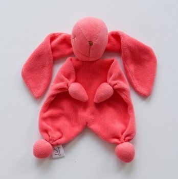 Комфортер игрушка для сна ELA Textile&Toys Зайчик Малиновый K001BARBIE