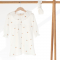 Платье детское ELA Textile&Toys Пчелки 9 - 24 мес Трикотажная вафля Белый/Бежевый WD001BE
