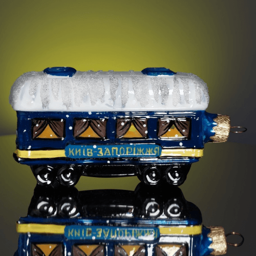 Елочная игрушка Rizdviani Istorii Вагон УЗ 