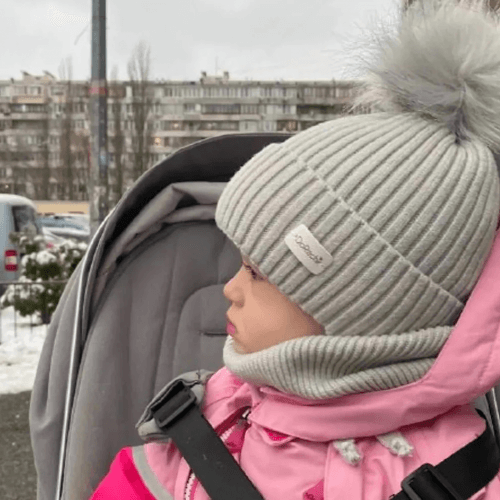 Снуд детский зимний ДоРечі 0-3 лет Молочный 2009S