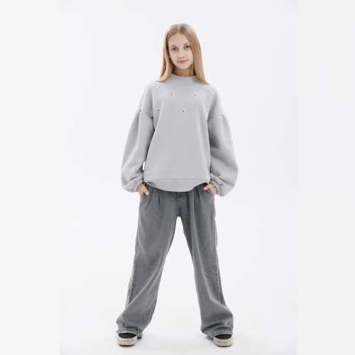 Джемпер для девочки Bembi 6 - 13 лет Трикотаж шардон Малиновый J00 ДЖ376