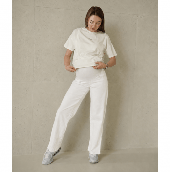 Джинсы для беременных Мамин Дім Straight fit Джинс Белый 46000
