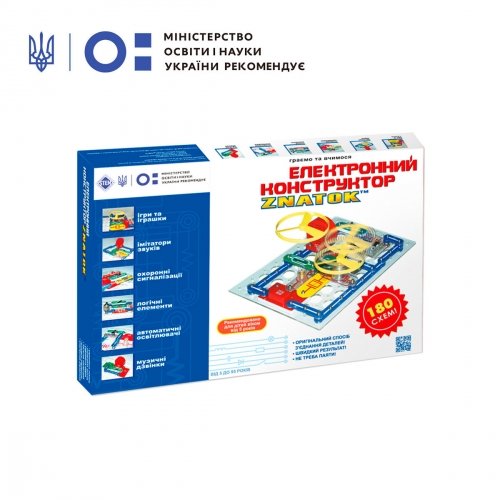 Электронный конструктор ZNATOK 180 схем REW-K003