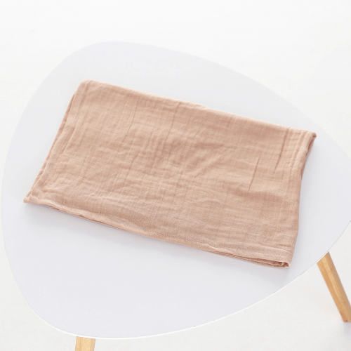Муслиновая пеленка для детей ELA Textile&Toys Однотон Муслин Бежевый 100х80 см MD002BG