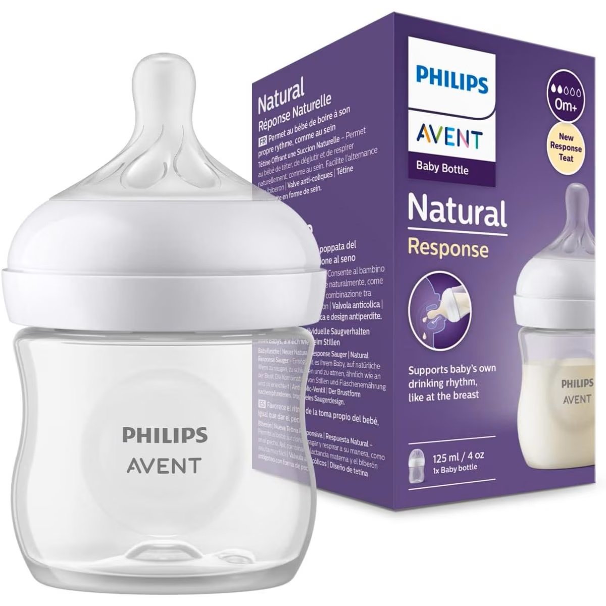Бутылочка для кормления Avent Natural Response 0m+ 125 мл SCY900/01