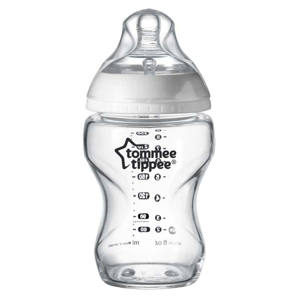 Антиколиковая бутылочка стеклянная Tommee Tippee Closer to Nature 0m+ 250 мл TT0031