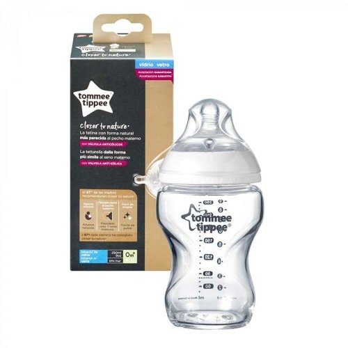 Антиколиковая бутылочка стеклянная Tommee Tippee Closer to Nature 0m+ 250 мл TT0031