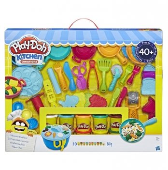 Набор для творчества пластилин Hasbro Play-Doh Food role play Мега набор повара C3094