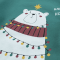 Новогодний джемпер детский Bembi Winter holidays 3 - 6 лет Трикотаж на флисе Зеленый/Белый ДЖ337