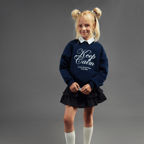 Джемпер для девочки Bembi City collection 8 - 13 лет Трикотаж тринитка Серый меланж ДЖ383