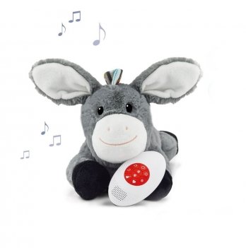 Музыкальная мягкая игрушка для новорожденных Zazu Don Ослик ZA-DON-01