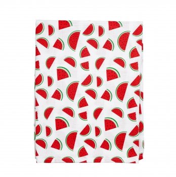 Муслиновая пеленка для новорожденных Twins Белый/Красный 110х75 см 1610-TPM-К20
