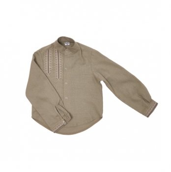 Вышиванка детская Twins Классическая 2 - 7 лет Хлопок Хаки 88OT-К
