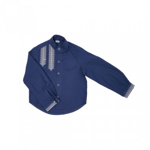 Вышиванка детская Twins Классическая 2 - 7 лет Хлопок Синий 88OT-К