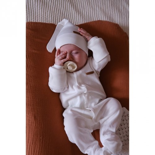 Человечек и шапка для новорожденных Magbaby Liam 0-9 мес Молочный 106035