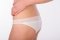 Трусики MammaLux для беременных под животик 201, белые с кружевом