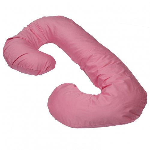 Подушка для беременных модель С Мои Подушки, наволочка трикотаж Светло-розовый