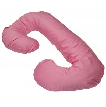 Подушка для беременных модель С Мои Подушки, наволочка трикотаж Светло-розовый