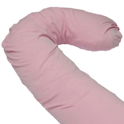 Подушка для беременных модель С Мои Подушки, наволочка трикотаж Светло-розовый