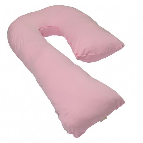Подушка для беременных и кормящих Мои Подушки Сладкий сон Лен Розовый 140х80 см