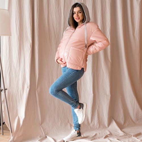 Демисезонная куртка для беременных Lullababe Zaragoza Пудра