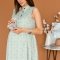 Летнее платье для беременных и кормящих Lullababe Sofia Зеленый LB04SF122