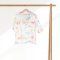 Муслиновая туника детская ELA Textile&Toys Динозаврики 2 - 7 лет Муслин Белый/Желтый MT001DN