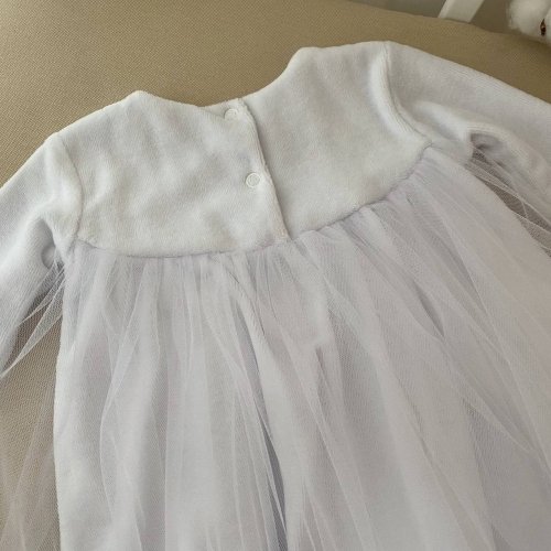 Платье для крещения девочке BetiS Діва Марія-4 0 - 12 мес Велюр Белый 27686463