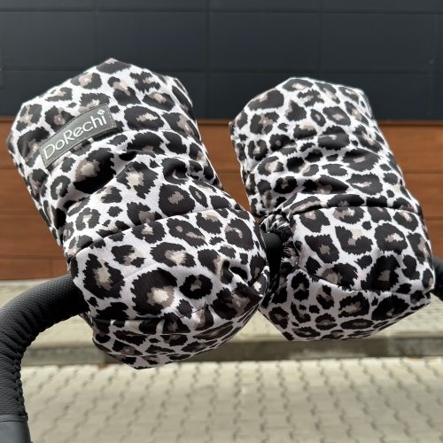 Муфта для рук на коляску на флисе ДоРечі Леопардовый 2096