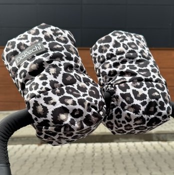 Муфта для рук на коляску на флисе ДоРечі Леопардовый 2096