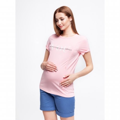 Футболка для беременных и кормления Юла Мама Donna Розовый NR-21.021